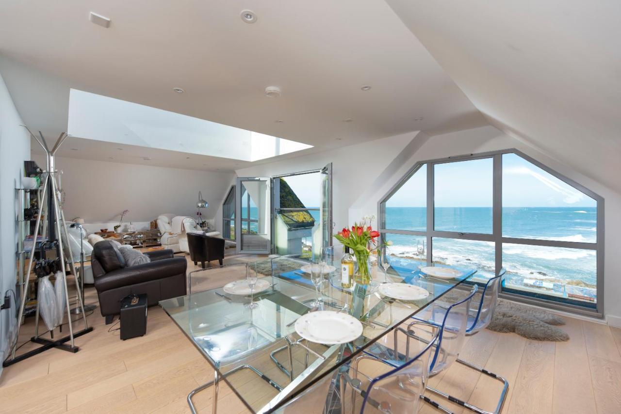 Fistral Beach Penthouse, Newquay Crantock Bagian luar foto