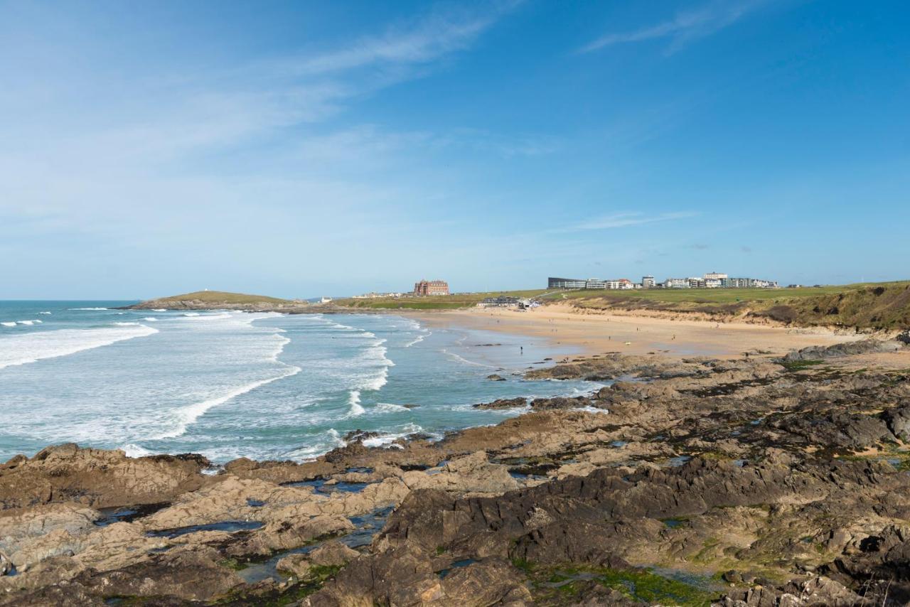 Fistral Beach Penthouse, Newquay Crantock Bagian luar foto