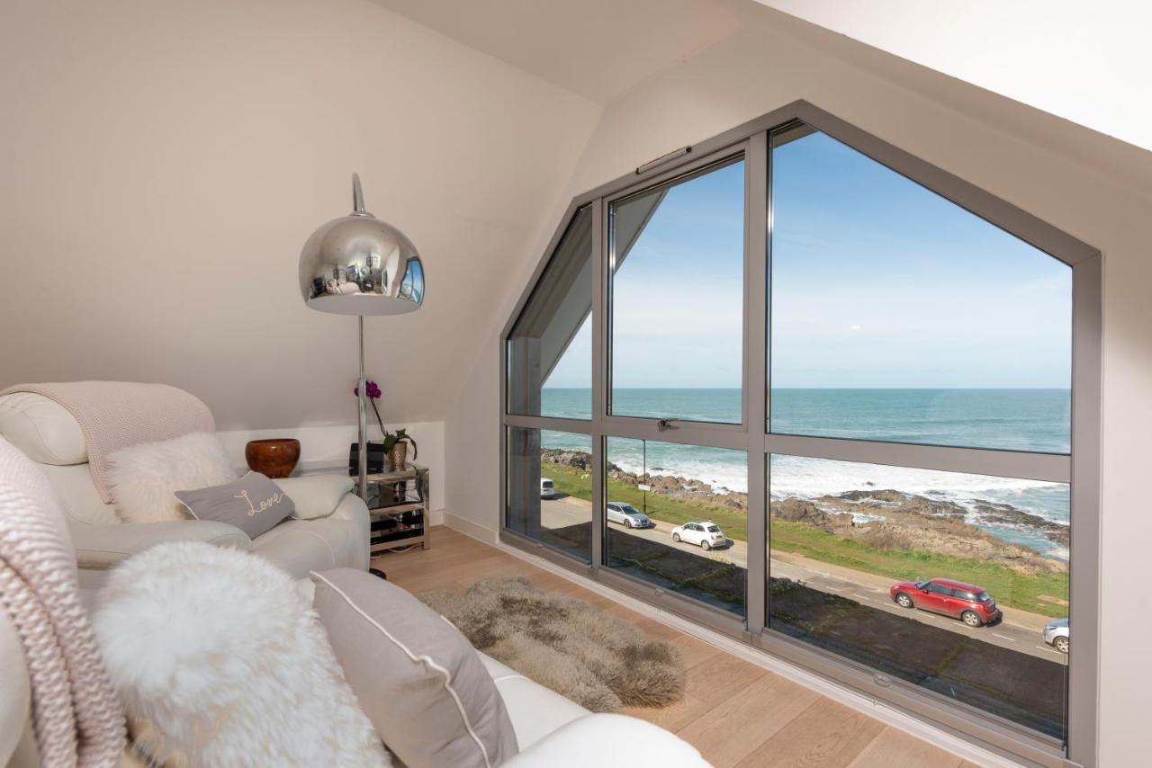 Fistral Beach Penthouse, Newquay Crantock Bagian luar foto