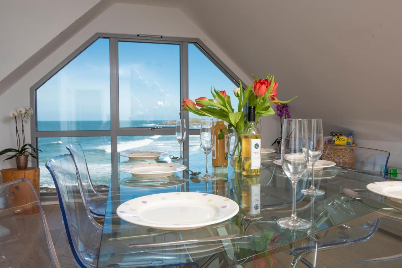 Fistral Beach Penthouse, Newquay Crantock Bagian luar foto